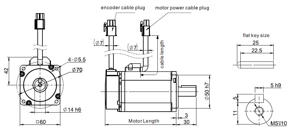 High Efficiency Electric Servo Motor 